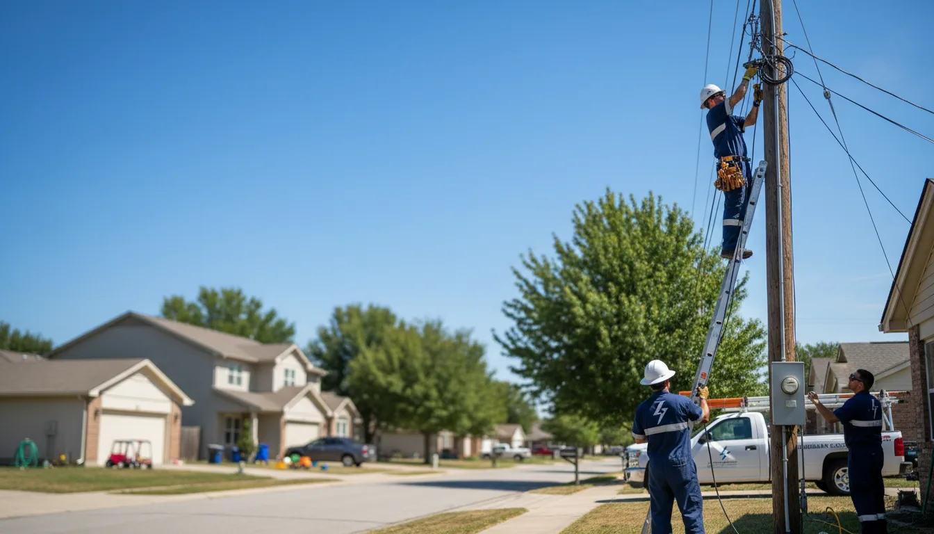 Residential electrician providing installation services in Marshallville, GA